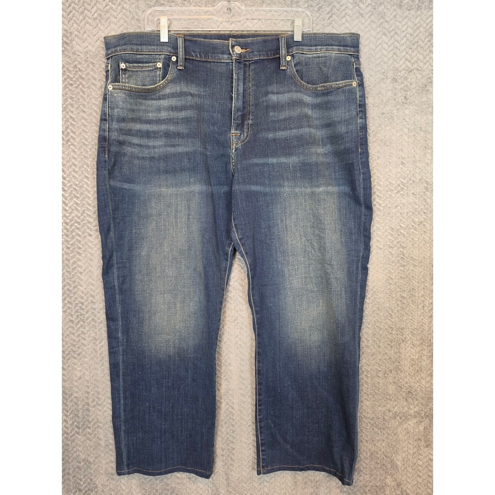Lucky Brand 363 Straight Leg Jeans Dark Wash Coolmax Stretch 40/30 Mens Denim